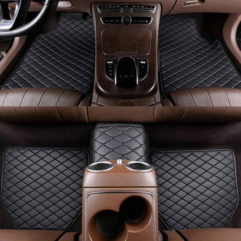 Car Floor Mats Universal Waterproof Leather - Auto Fußmatten 5Pcs PU Leder Universal