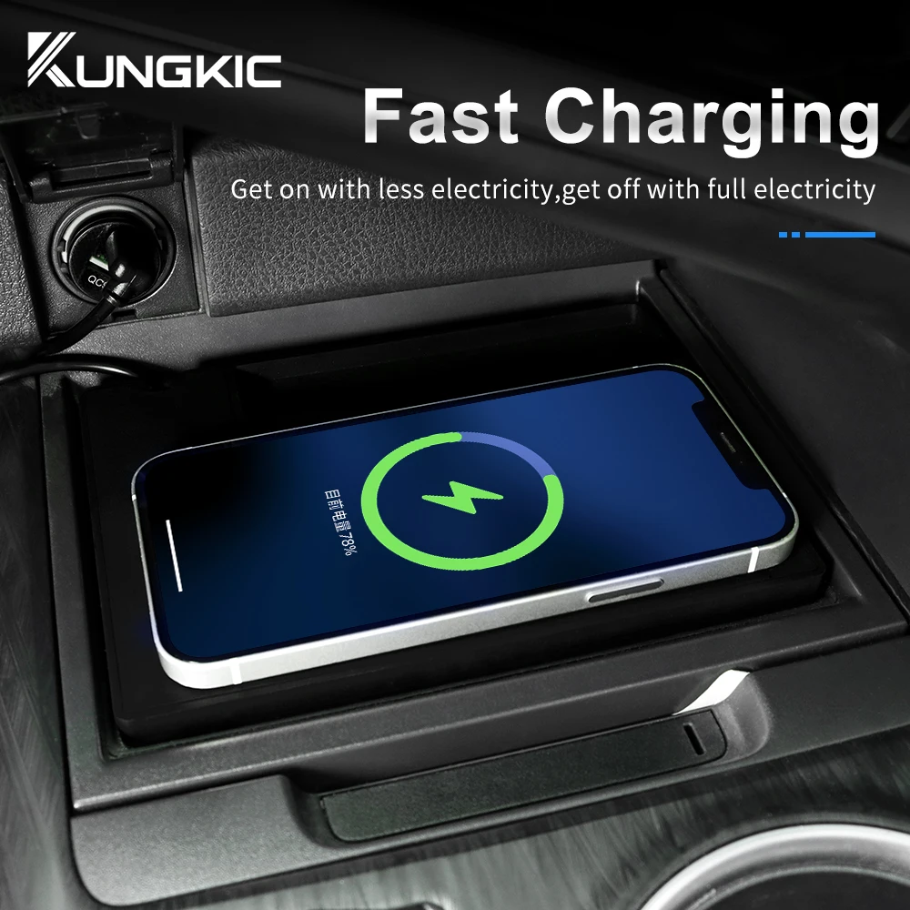 Wireless Car Charger Mount Fast Charging - Für Toyota Camry 70 XV70 2018