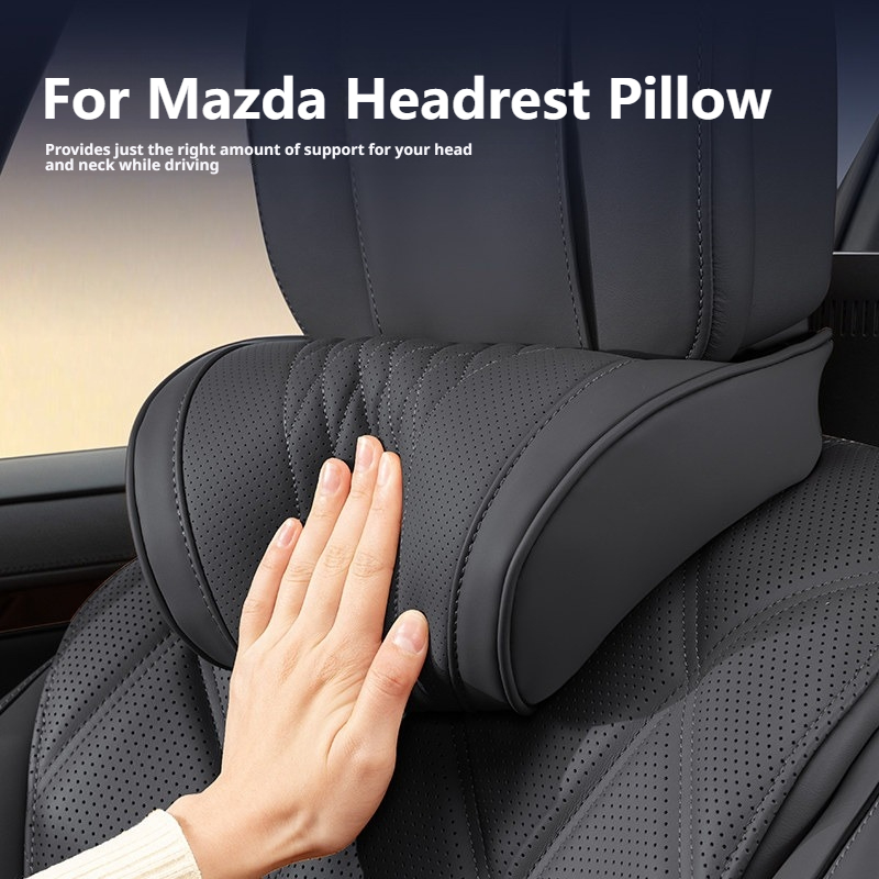 Memory Foam Car Neck Pillow Lumbar Support - Memory-Schaum-Nappaleder, Auto-Nackenkissen, für Mazda 3 6