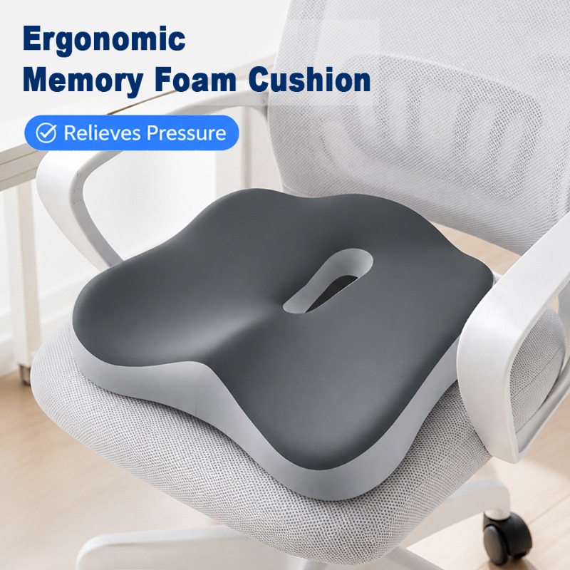 Memory Foam Car Neck Pillow Lumbar Support - 1 Stück Ergonomisches Memory-Schaum-Sitzkissen zur Entlastung