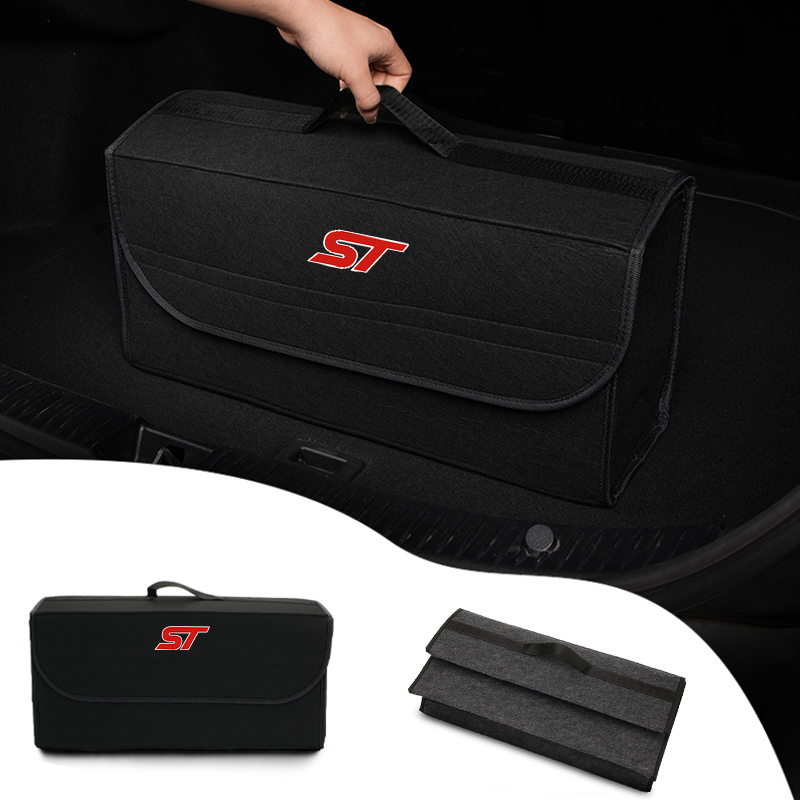 Car Trunk Organizer Foldable Storage Box - Auto-Kofferraum-Organizer-Tasche, faltbare Aufbewahrungsbox für Ford ST