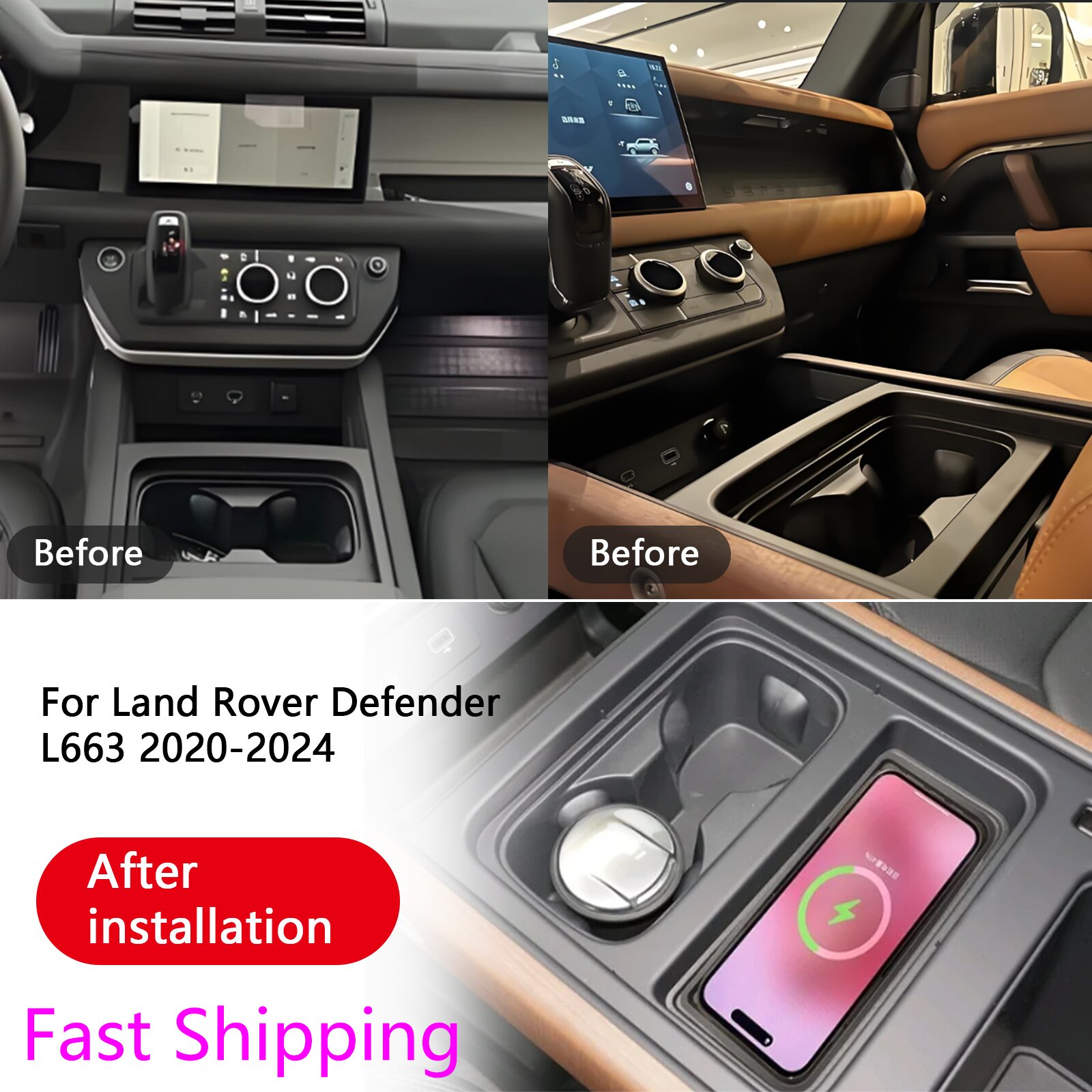 Für Land Rover Range Rover Def – Wireless Car Charger Mount Fast Charging Bewertung und Preis