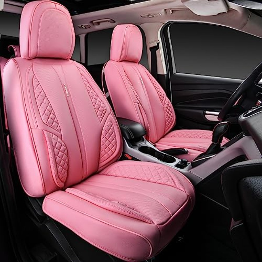 Nappa Rosa PU-Leder Autositzbe – Leather Car Seat Covers Full Set Universal Bewertung und Preis