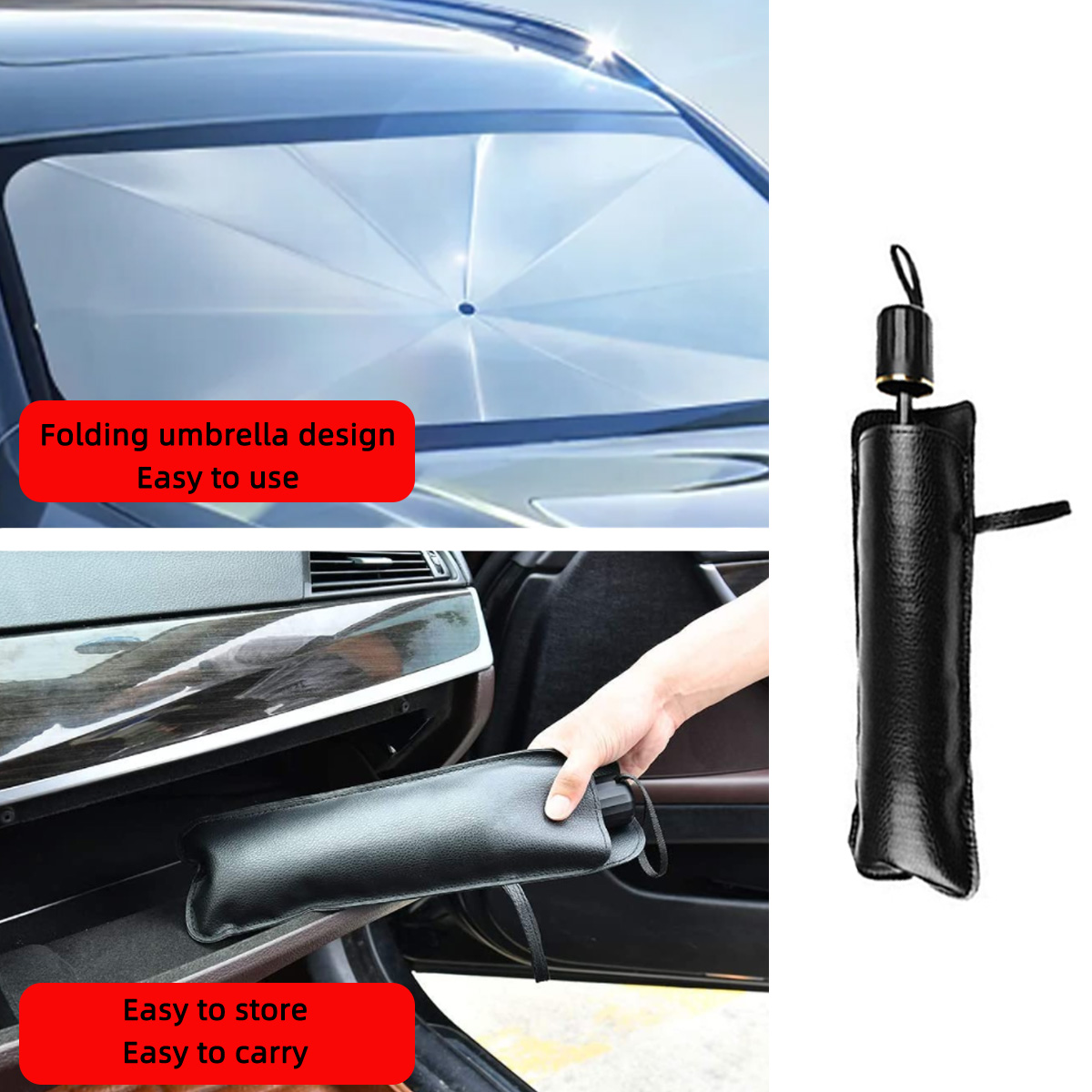 PINMOAP Auto-Frontscheiben-Son – Car Sunshade Windshield Umbrella Foldable Bewertung und Preis