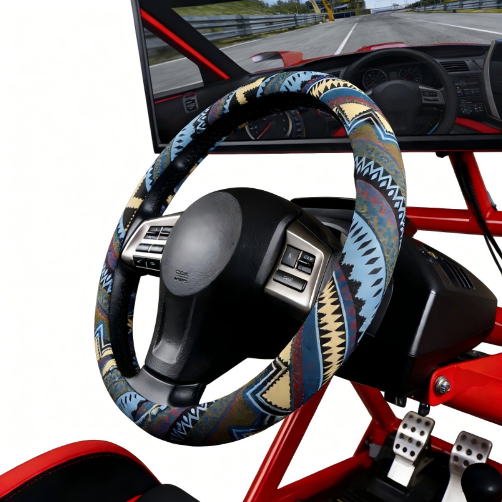 Bohemian-Stil Leinen-Lenkradbe – Car Steering Wheel Cover Anti Slip Breathable Bewertung und Preis