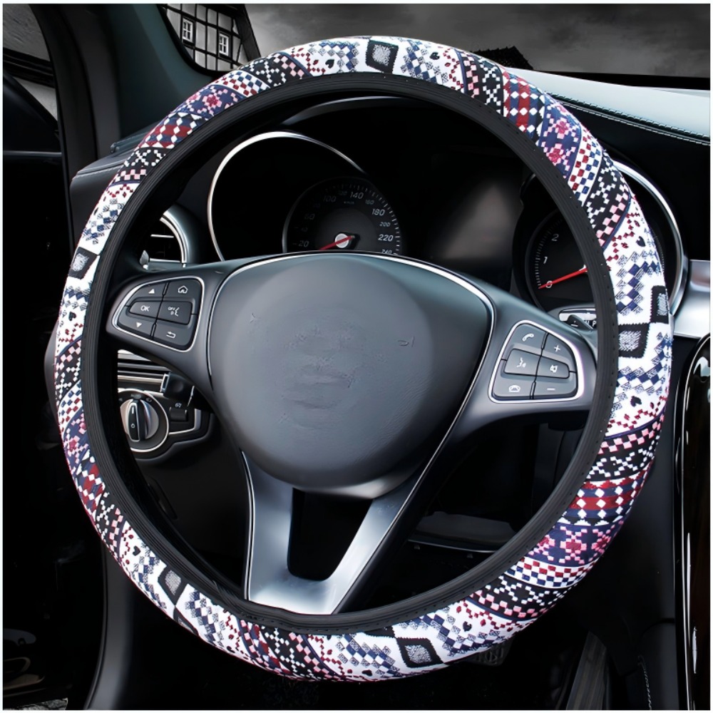 Bohemian-Stil Leinen-Lenkradbe – Car Steering Wheel Cover Anti Slip Breathable Bewertung und Preis