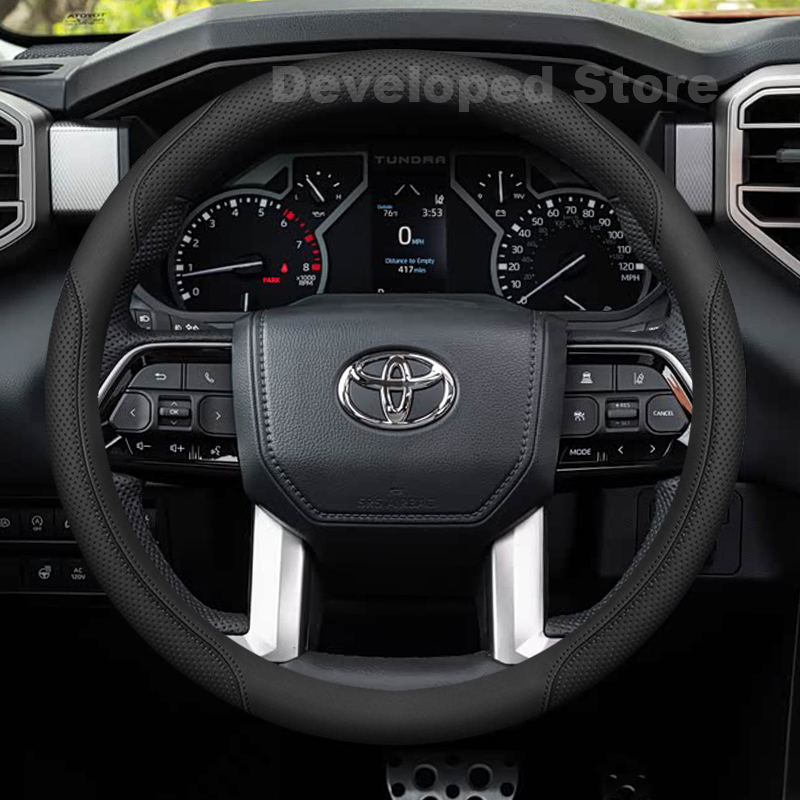 39 cm Leder-Lenkradbezug für T – Car Steering Wheel Cover Anti Slip Breathable Bewertung und Preis