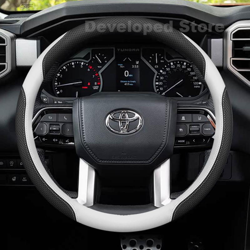 39 cm Leder-Lenkradbezug für T – Car Steering Wheel Cover Anti Slip Breathable Bewertung und Preis
