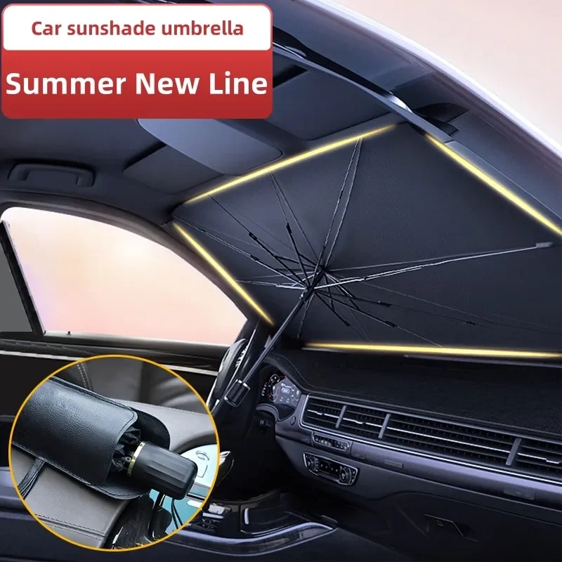 Auto Sonnenschirm Windschutzsc – Car Sunshade Windshield Umbrella Foldable Bewertung und Preis