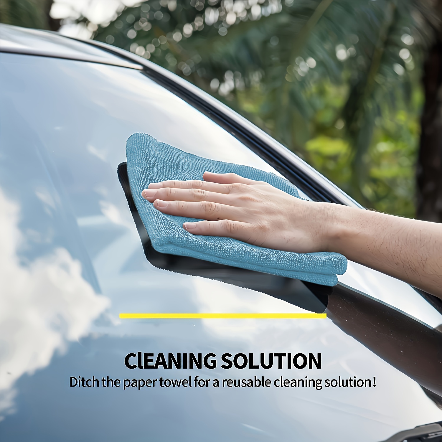 1-50 Stück Hellblaues Mikrofas – Microfiber Car Drying Towel Super Absorbent Bewertung und Preis