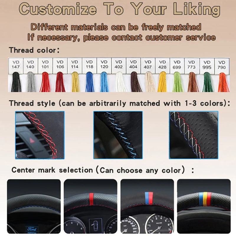 Für Nissan Tiida 2004-2010 Ver – Car Steering Wheel Cover Anti Slip Breathable Bewertung und Preis