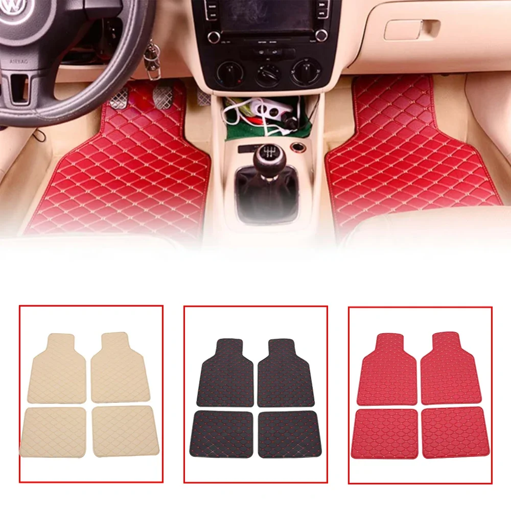 Auto-Fußmatten 4-teilig, unive – Car Floor Mats Universal Waterproof Leather Bewertung und Preis