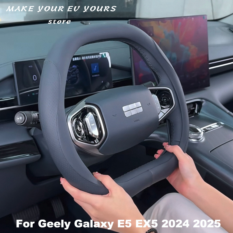 Für Geely Galaxy E5 EX5 2024-2 – Car Steering Wheel Cover Anti Slip Breathable Bewertung und Preis