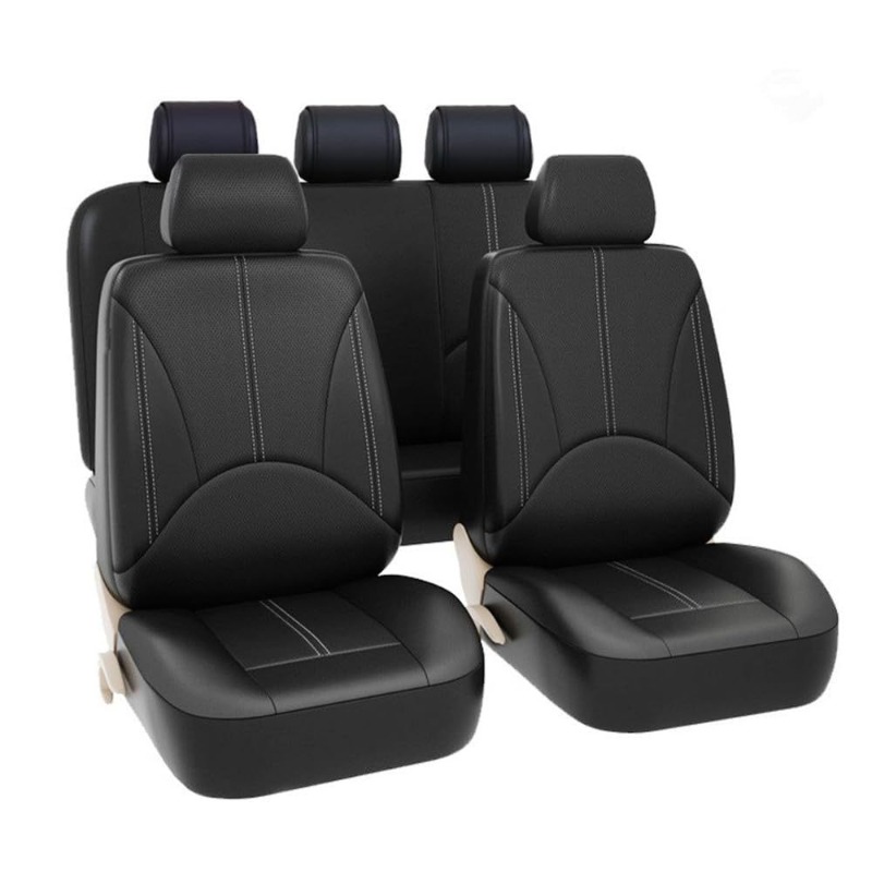 Universelle Schwarze PU-Leder  – Leather Car Seat Covers Full Set Universal Bewertung und Preis