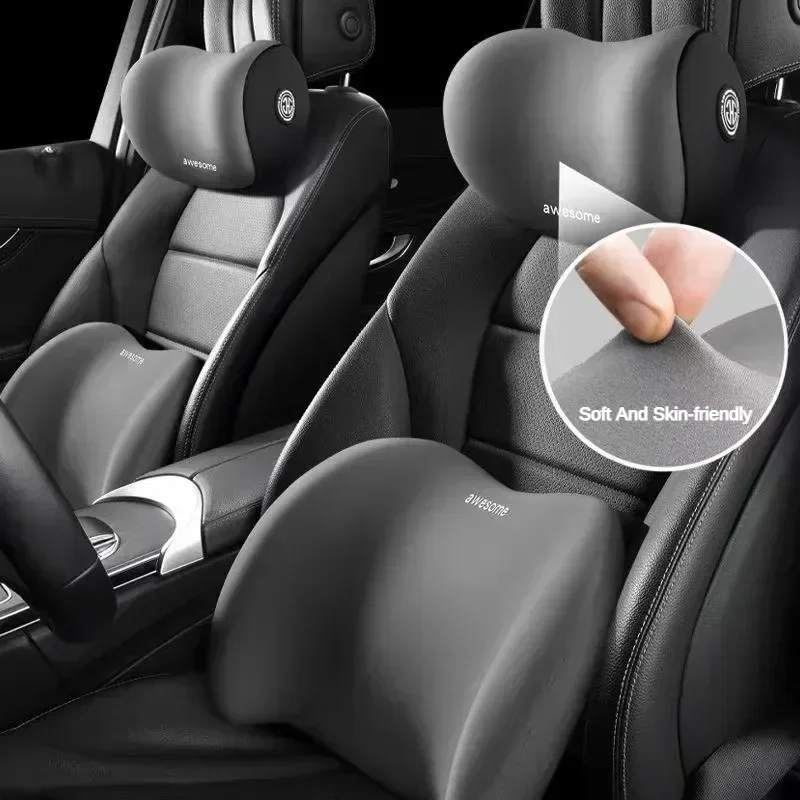 Für Fahrkomfort Auto-Nackenkis – Memory Foam Car Neck Pillow Lumbar Support Bewertung und Preis