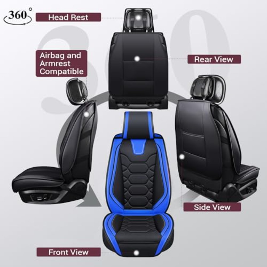 Autositzbezüge Komplettset für – Leather Car Seat Covers Full Set Universal Bewertung und Preis